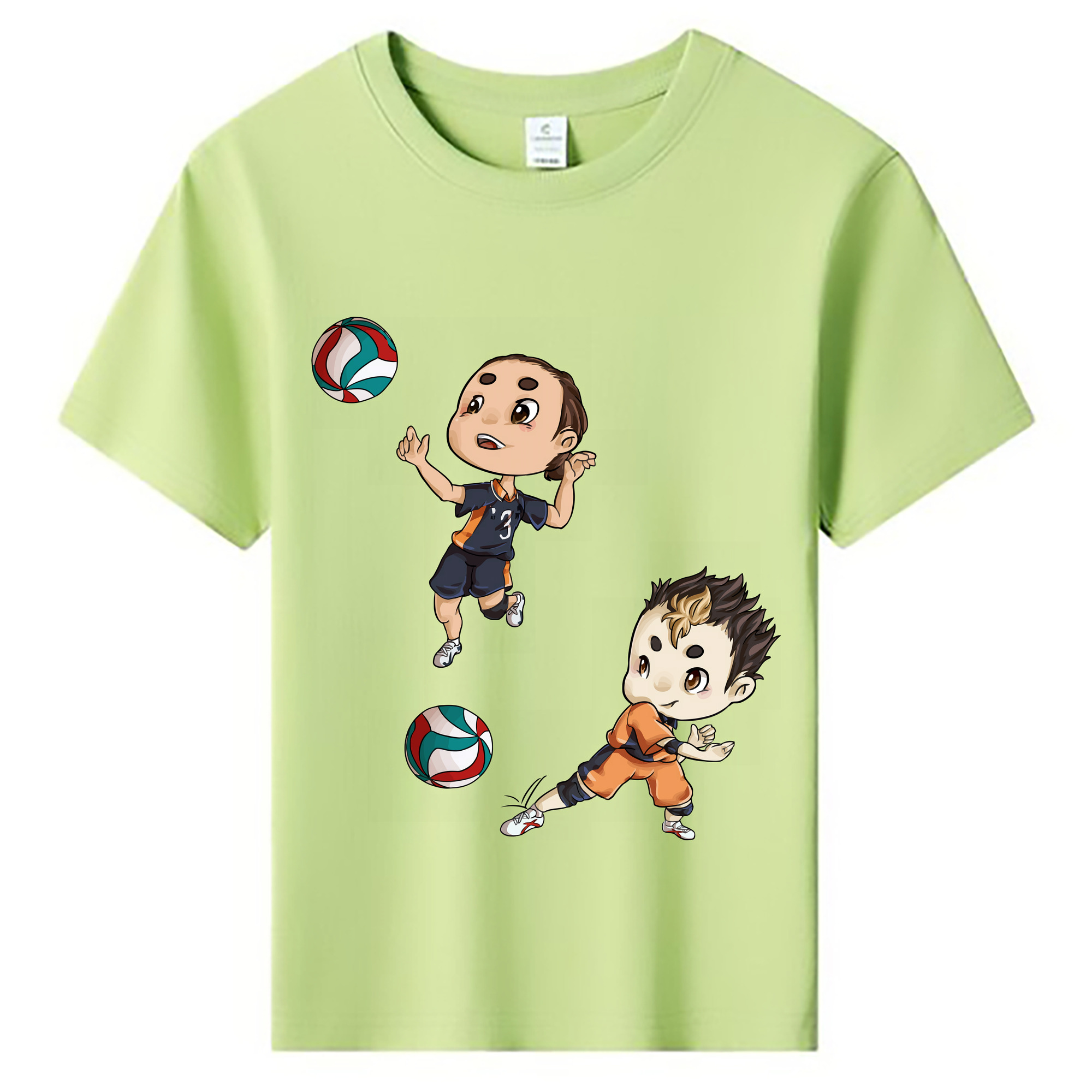 （画像用） ハイキュー!! Haikyu!! 綿100％キッズTシャツ（フロントプリント）